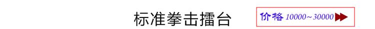 拳击擂台价格